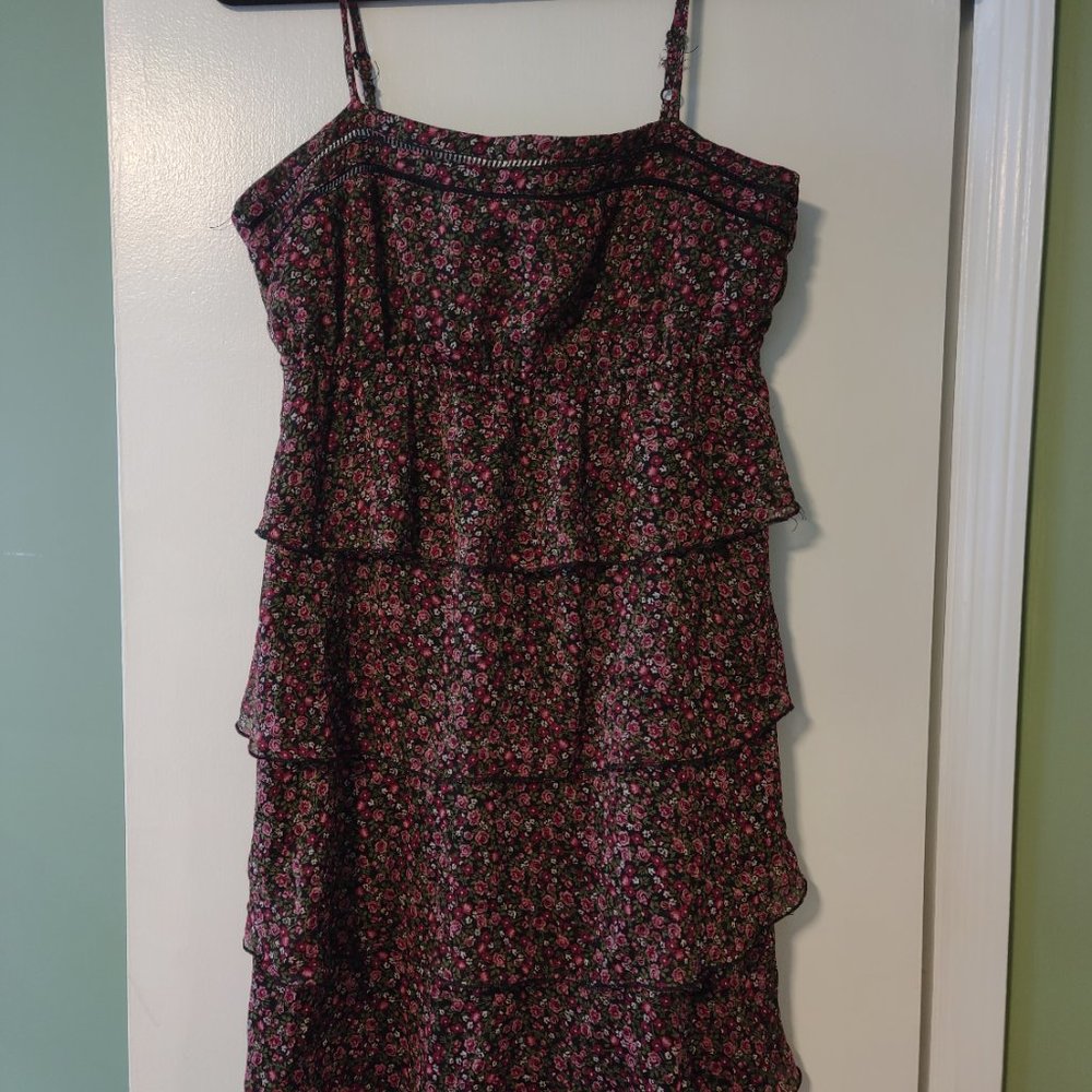 Tiered Flower Dress - Perfect for Fall